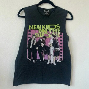 Bravado | New Kids on The Block | Charcoal Grey Sleeveless Tee | Sz S